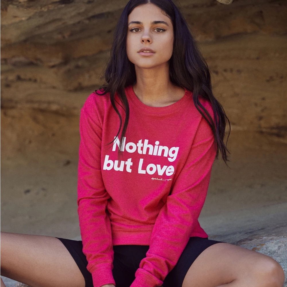 Spiritual gangster Nothing But Love Savasana Sweater NWT